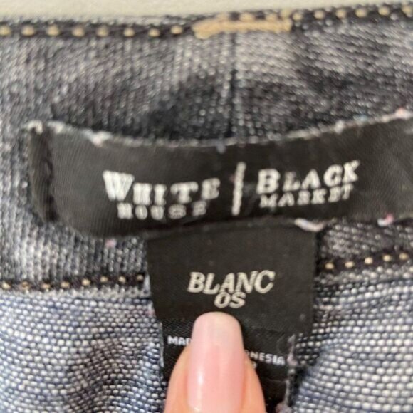 HIGH-RISE‎ SCULPT STRAIGHT CROP JEANS Blanc OS White House Black Market - Picture 3 of 7